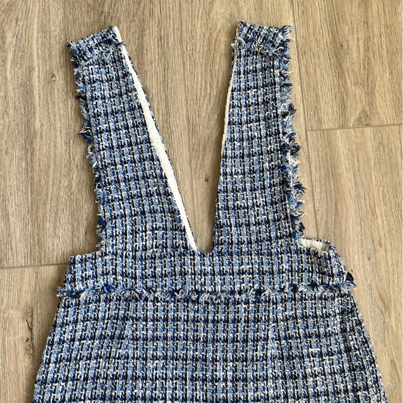 ZARA Textured Pinafore Dress - Picture 3 of 5